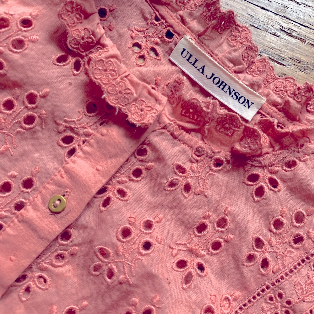 Ulla Johnson ‘Antique Pink’ Lace Maxi Dess - Picture 4 of 12